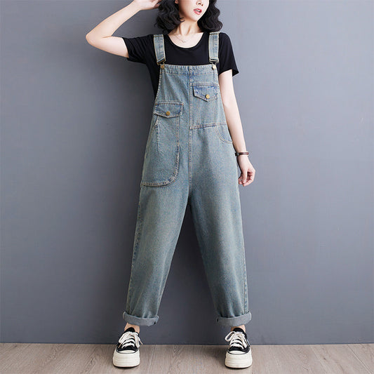 Spring Summer Vintage Jeans Jumpsuits