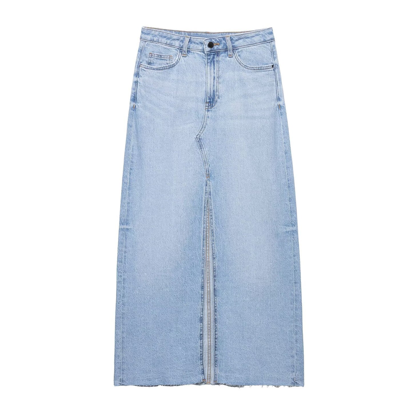 Cowboy vest+denim skirt set for women