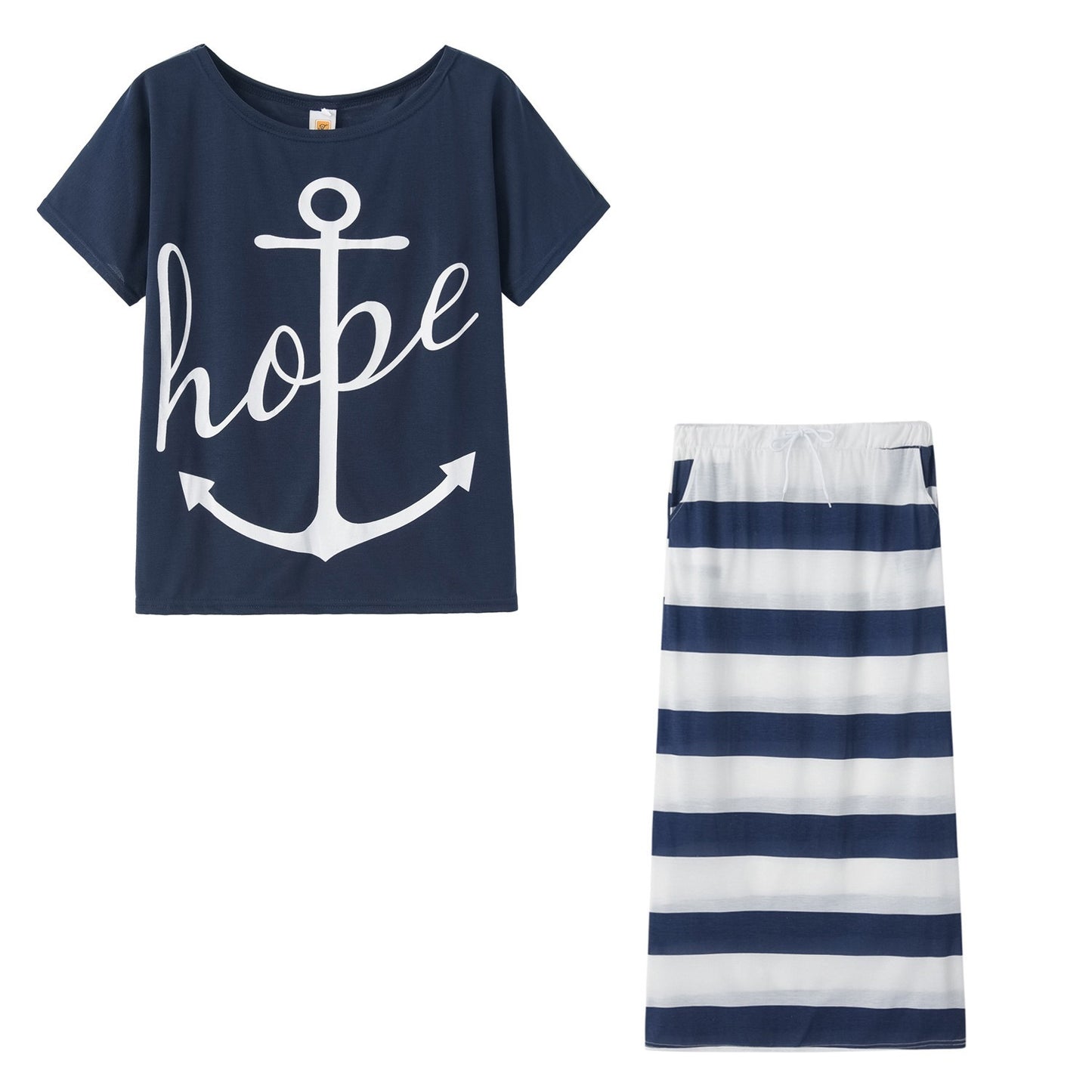 New European and American Navy Style Casual Set