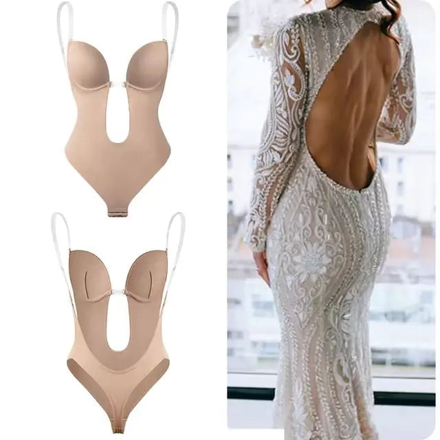 Sexy Backless Bodysuit Bra for Evening Dresses