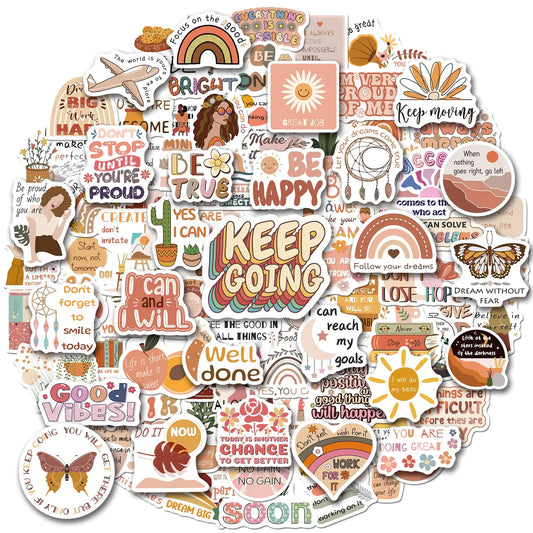 InspireScape 200 Boho-Chic Motivation Stickers