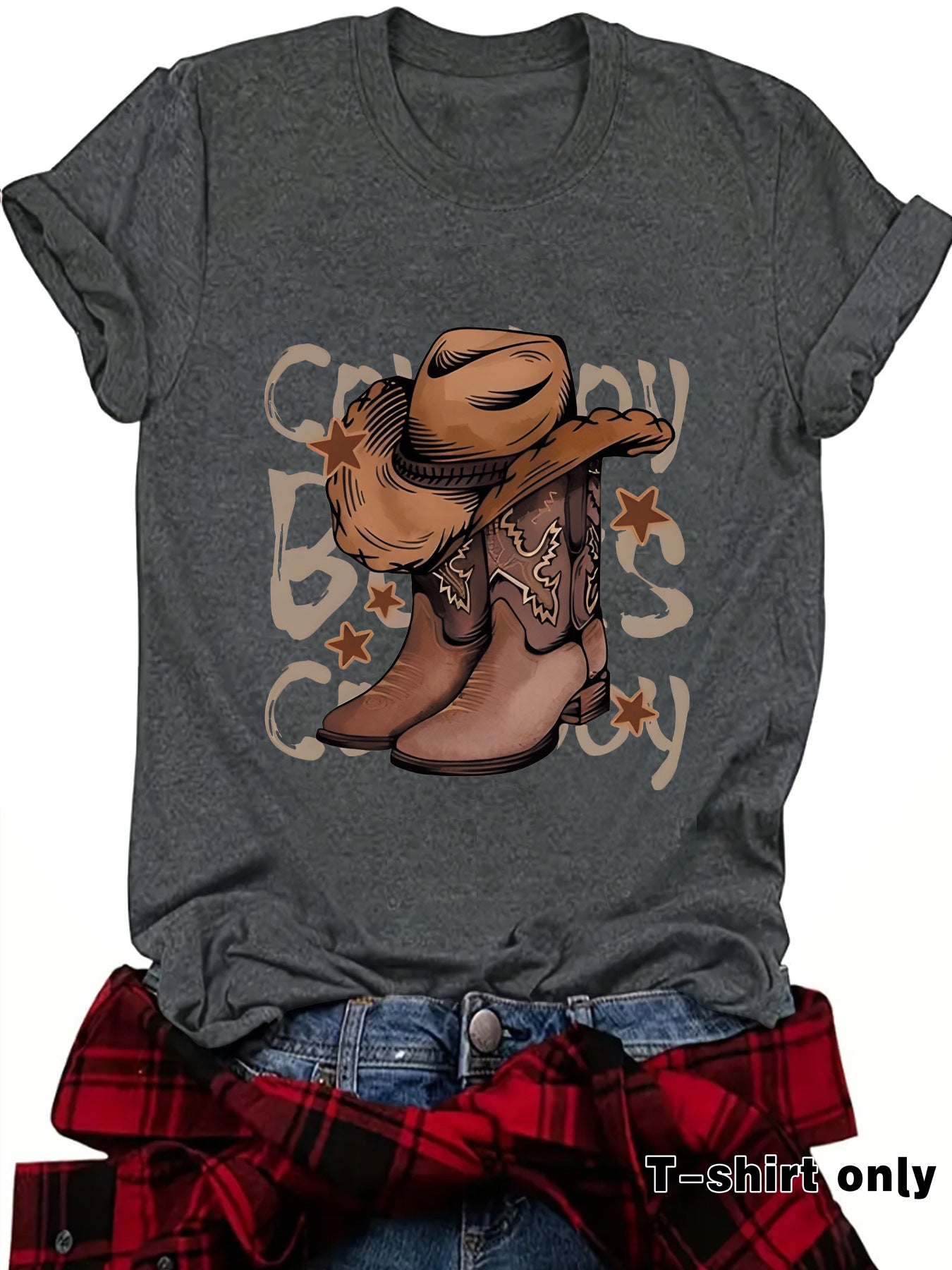 Cowboy boots top women's T-shirt