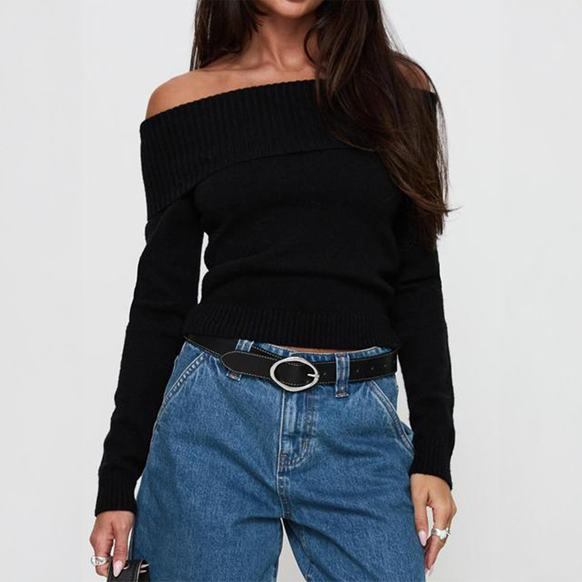 Long Sleeve Sweater Women's Knitted Clothing