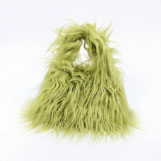 Fashion Faux Fur Women Shoulder Bags