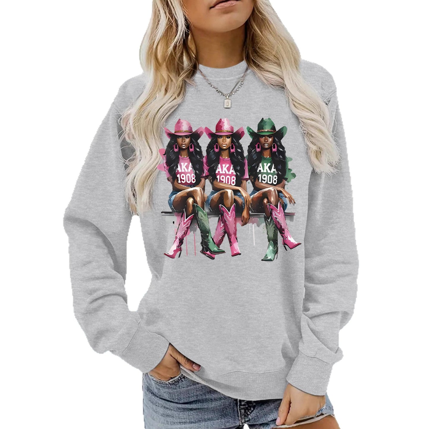 Cartoon Cowboy Girl Hoodie