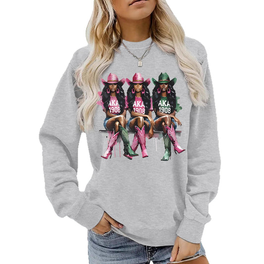 Cartoon Cowboy Girl Hoodie