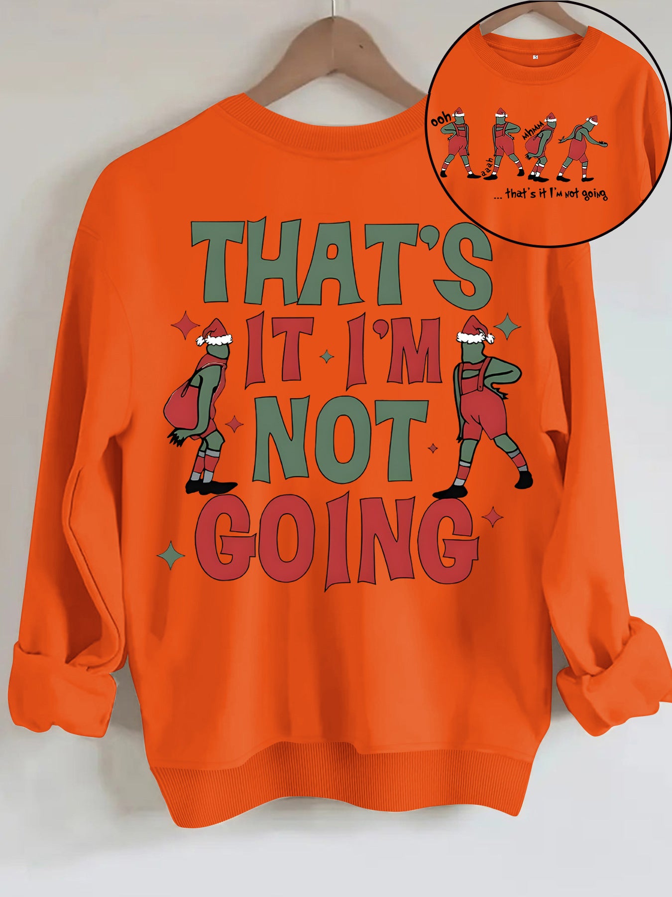 Cartoon Grinch printed hoodie