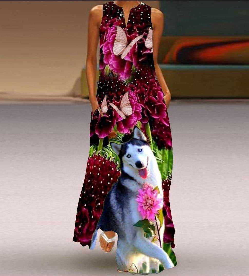 Sleeveless Long Dress