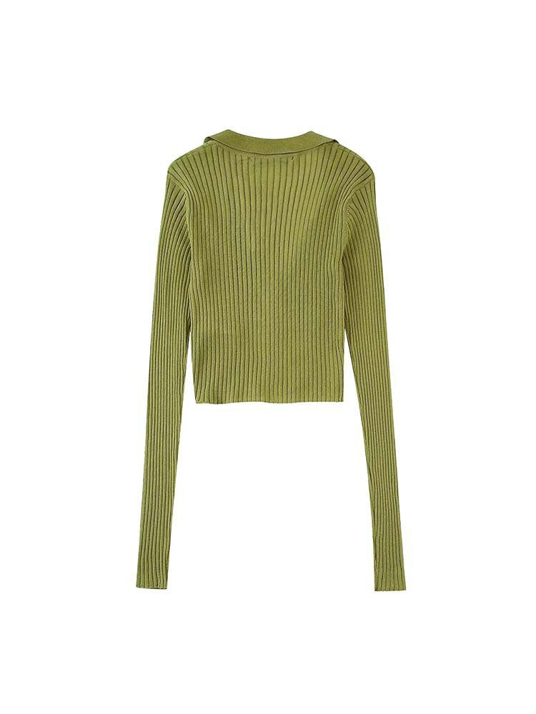 2Pcs Casual Ribbed Knit Coat Top + Ribbed Knit  Skirt