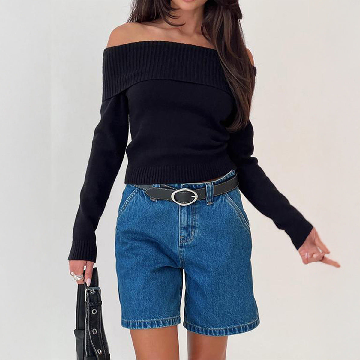 Long Sleeve Sweater Women's Knitted Clothing