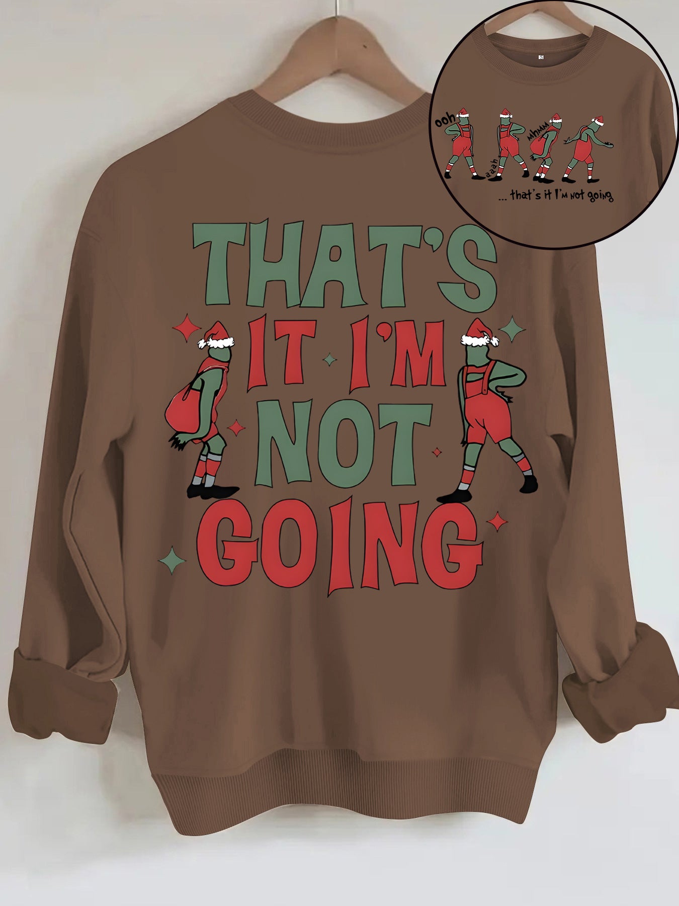 Cartoon Grinch printed hoodie