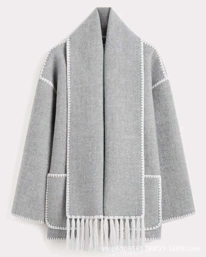 Warm Coats With Scarf