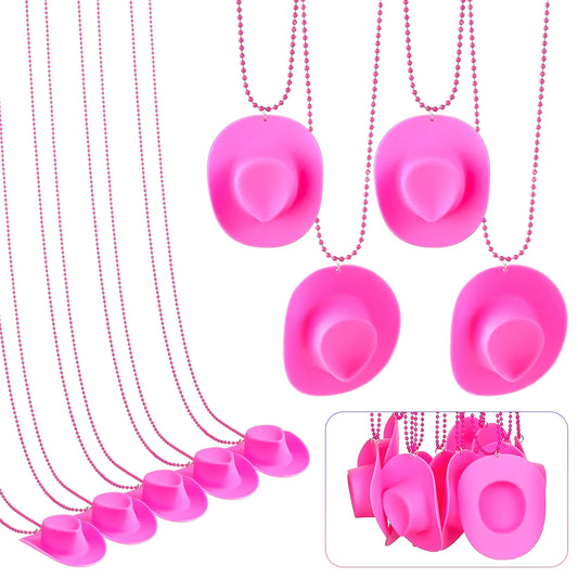 Cowboy Hat Beaded Necklaces 24-Pack