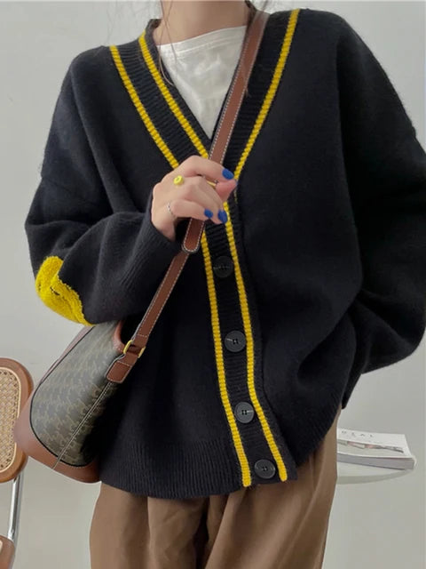 Women Oversized Thick Loose Knitted Cardigan