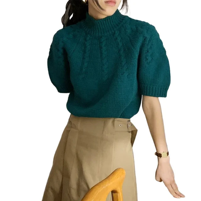 Stand Collar Sweater Pullover