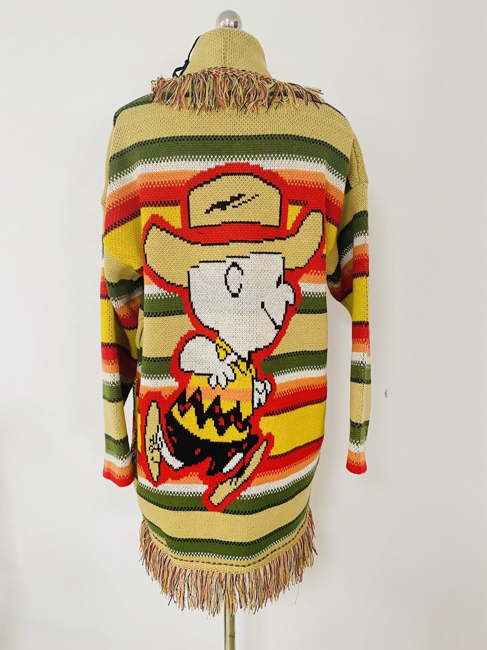 Rainbow Striped Sweater Cardigan