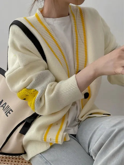 Women Oversized Thick Loose Knitted Cardigan