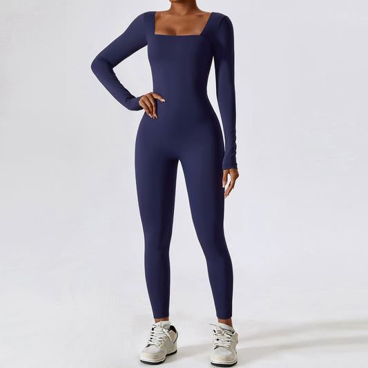 Tight-fitting long-sleeved yoga clothes