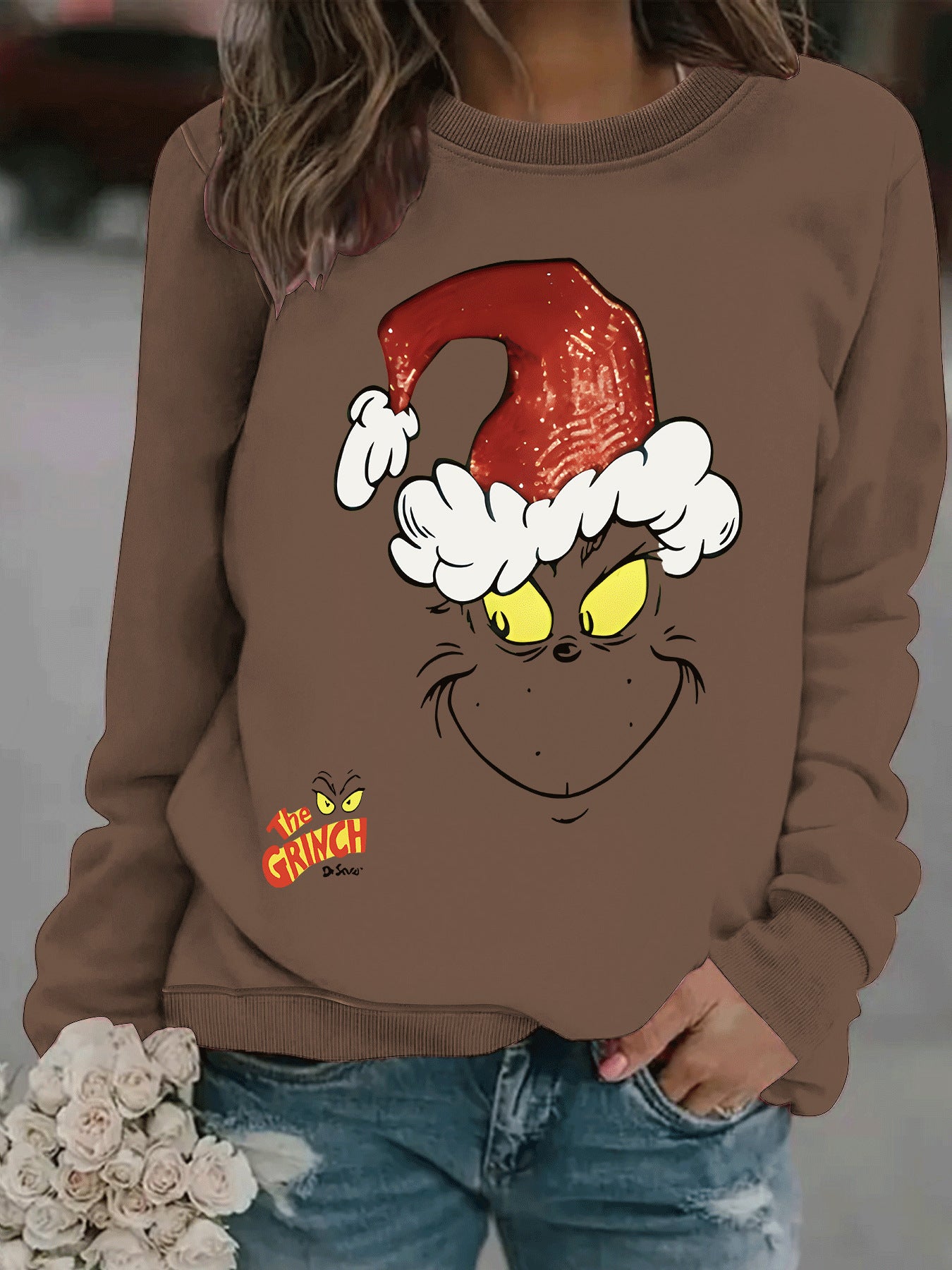 Cartoon Grinch Christmas Jumper