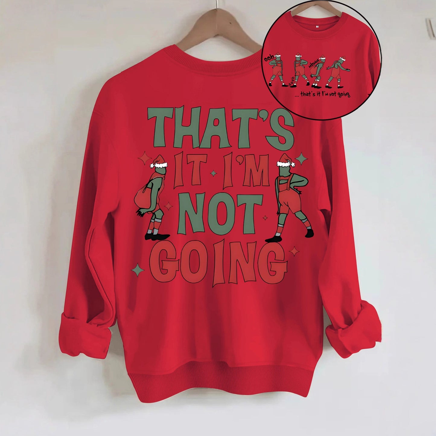 Cartoon Grinch printed hoodie