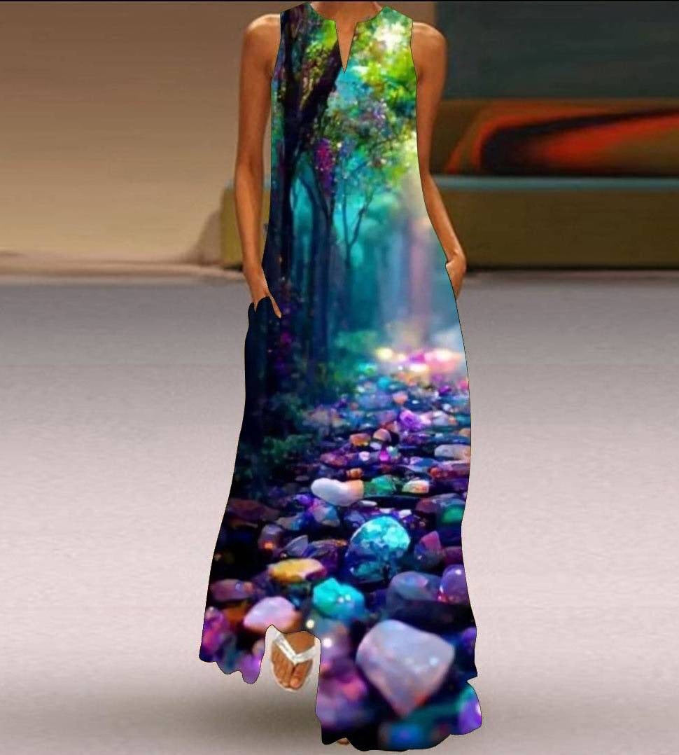 Sleeveless Long Dress