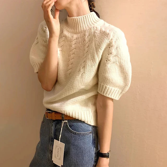Stand Collar Sweater Pullover