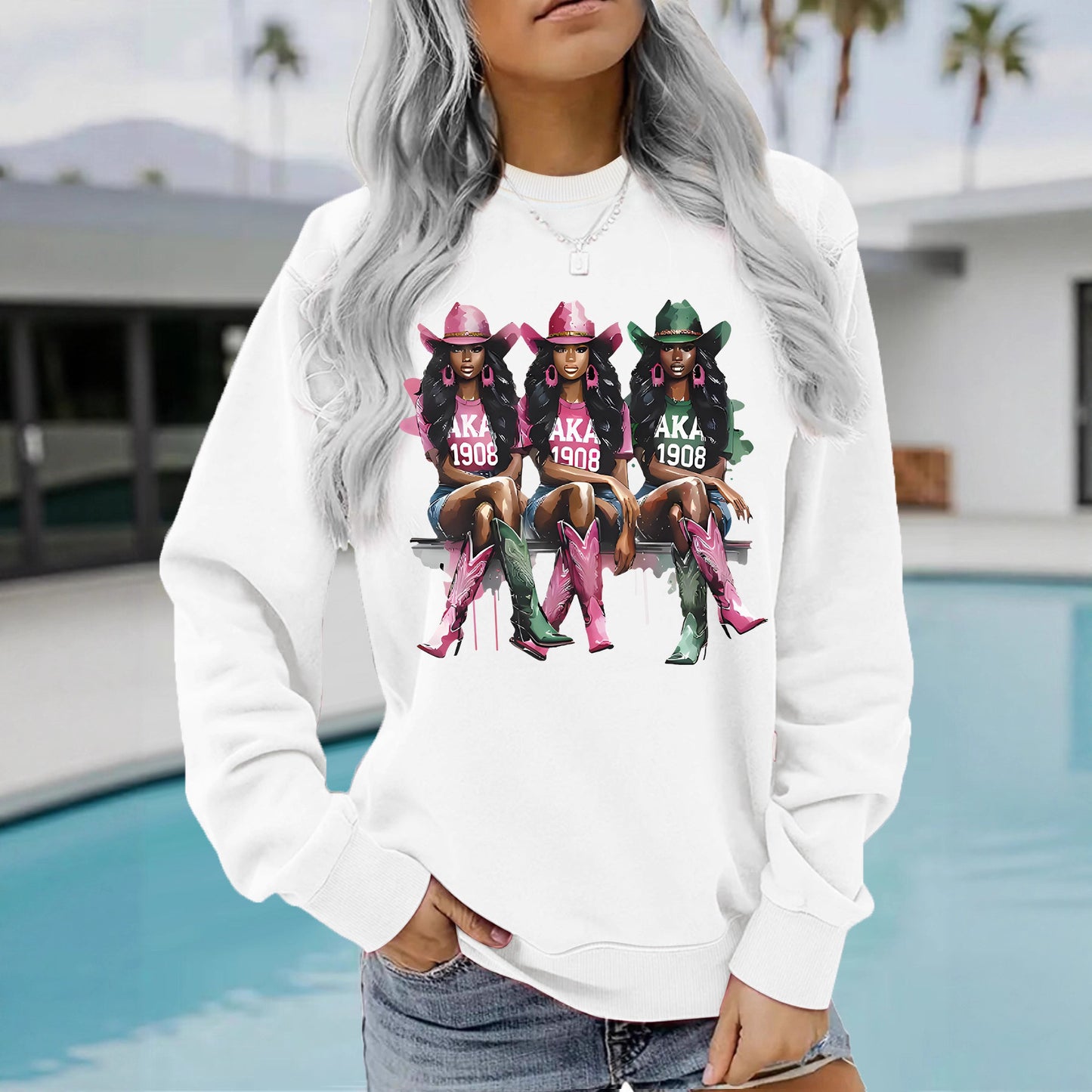 Cartoon Cowboy Girl Hoodie