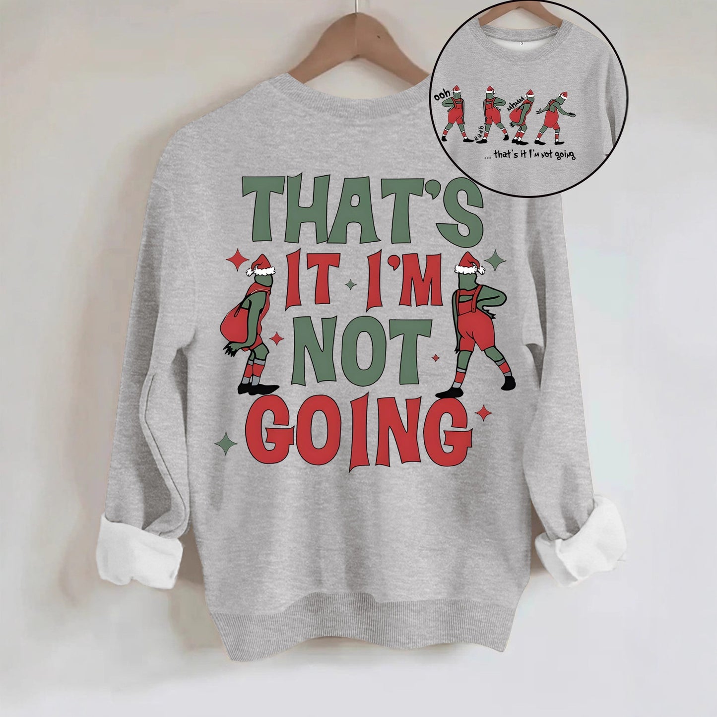 Cartoon Grinch printed hoodie