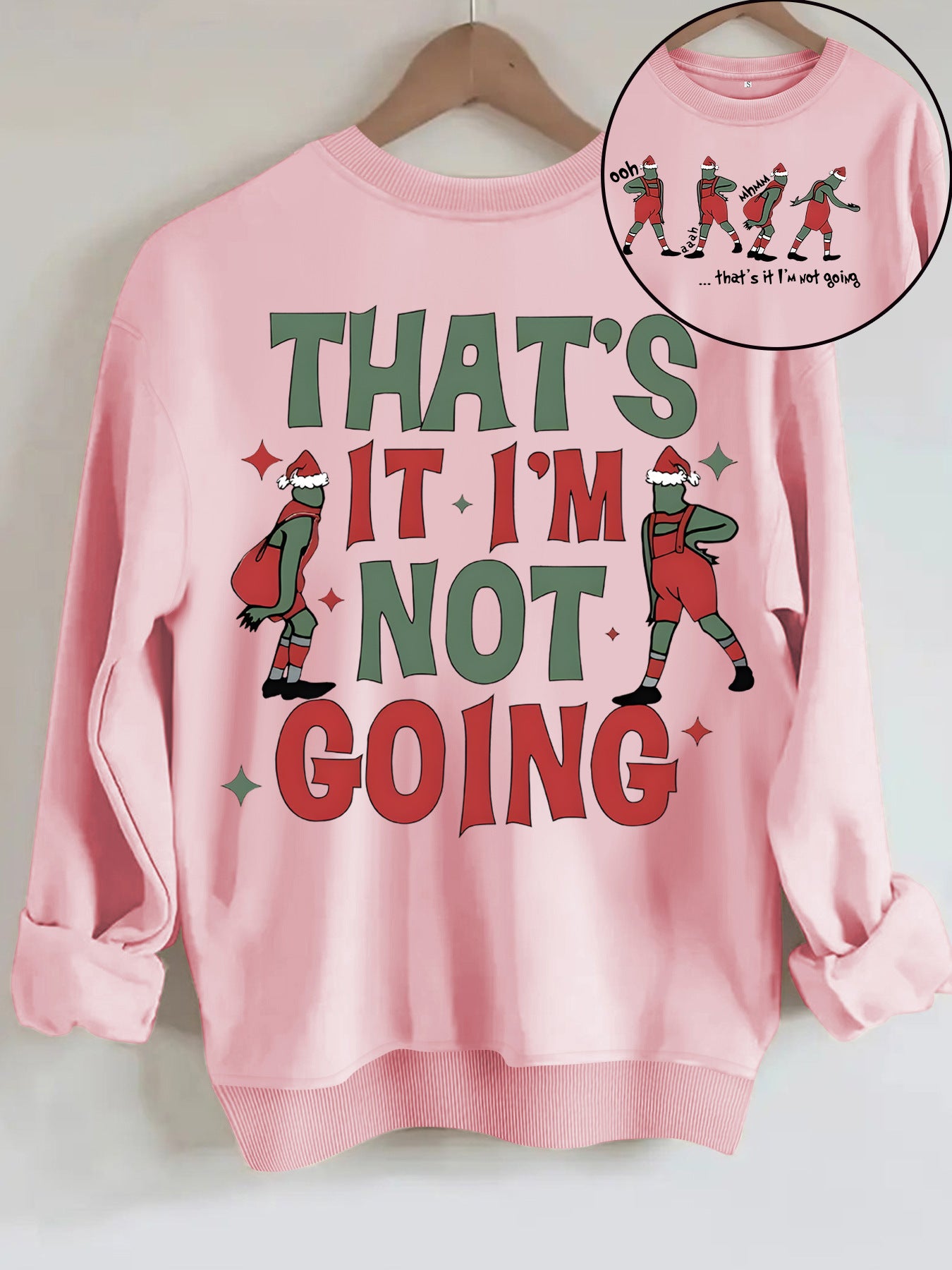 Cartoon Grinch printed hoodie