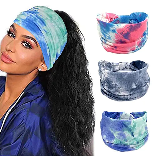 Boho Bliss Women's Wide Hairband with Button