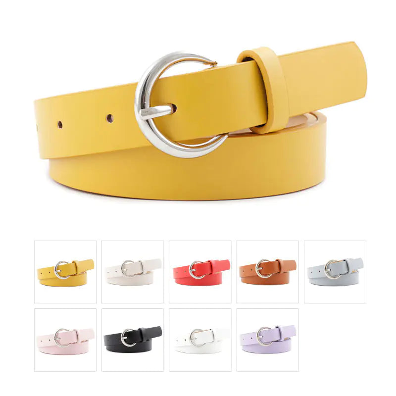Women's Chic PU Dress Belt