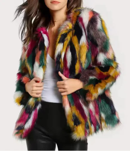 Ladies Fashion Faux Fur Jackets