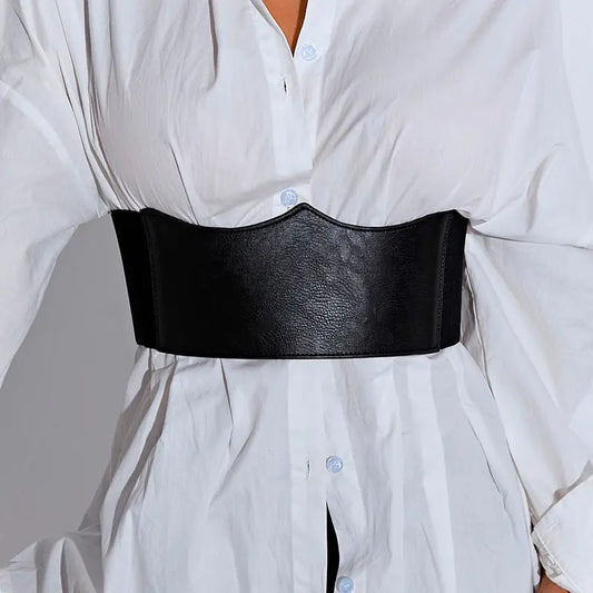 Fashionable Women's PU Leather Waist Belt for Dresses