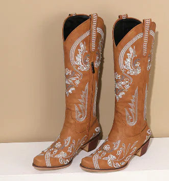 Glam Embellished Cowboy Boots