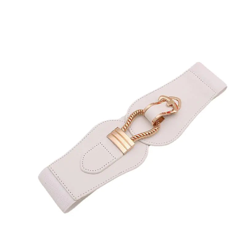 Fashionable Women's Stretch Wide Waist Belt for Dresses