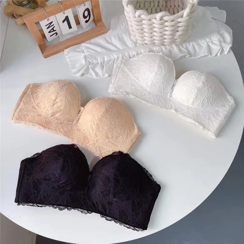 Strapless Lace Bra for Summer Wedding Dresses