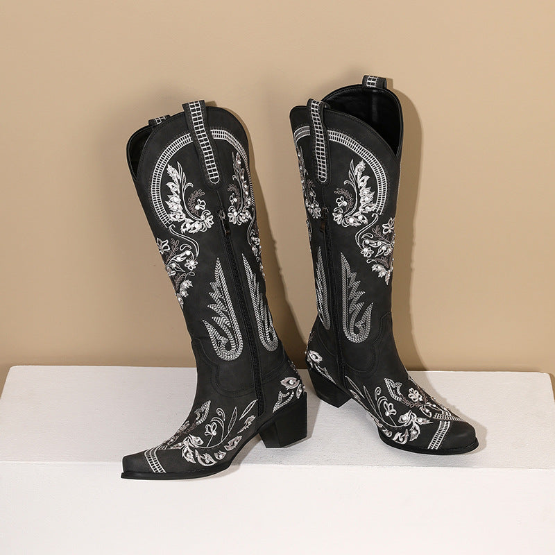 Glam Embellished Cowboy Boots
