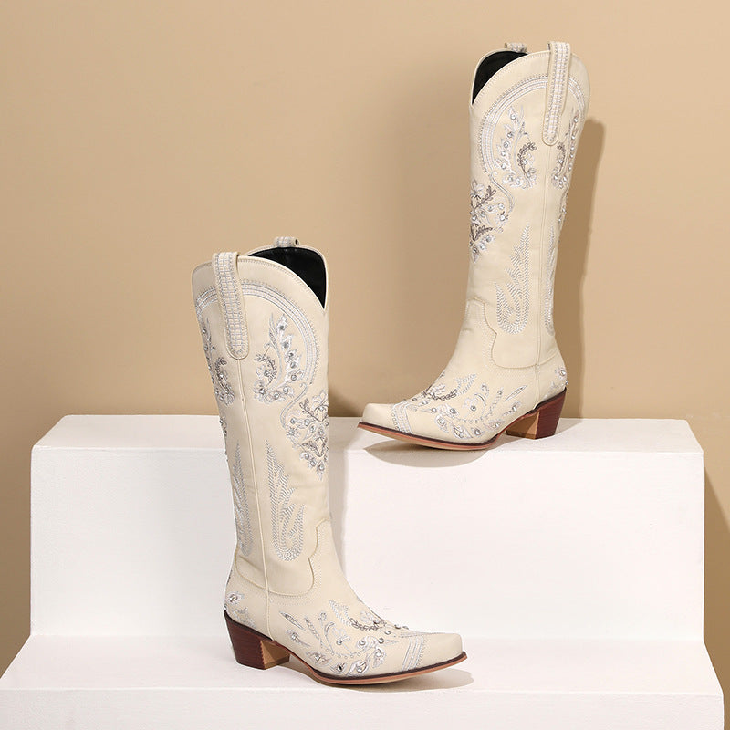 Glam Embellished Cowboy Boots