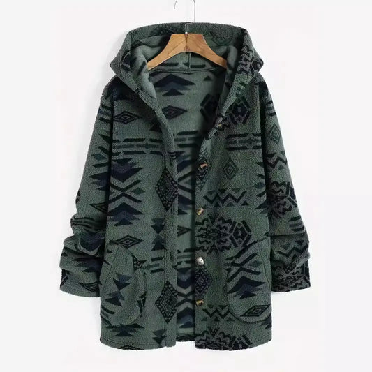 Mid-Length Boho Tribal Hoodie