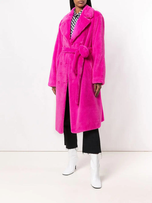 Chic Faux Fox Fur Winter Coat