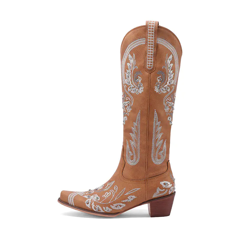 Glam Embellished Cowboy Boots
