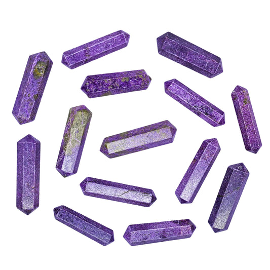 Stichtite Crystal Healing Wand Trio - Authentic Stone Points for Crafts & Meditation