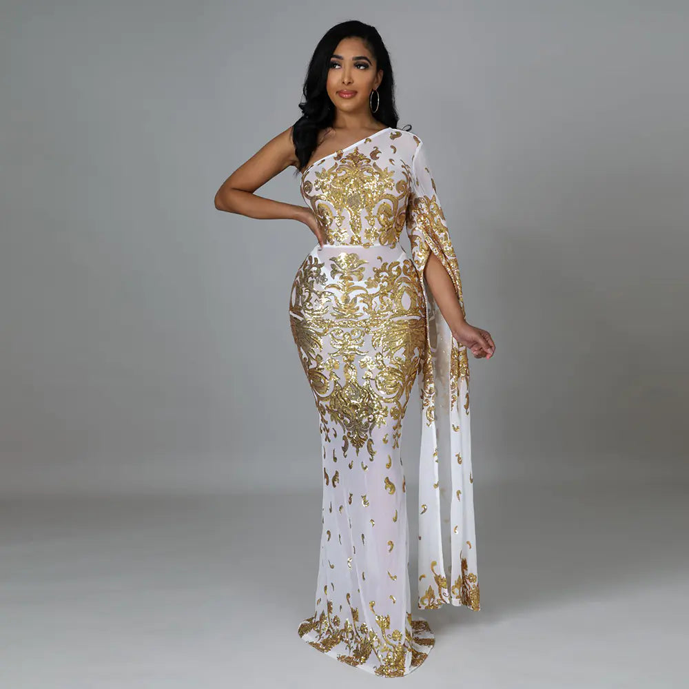 Chic European Beaded Event Gowns