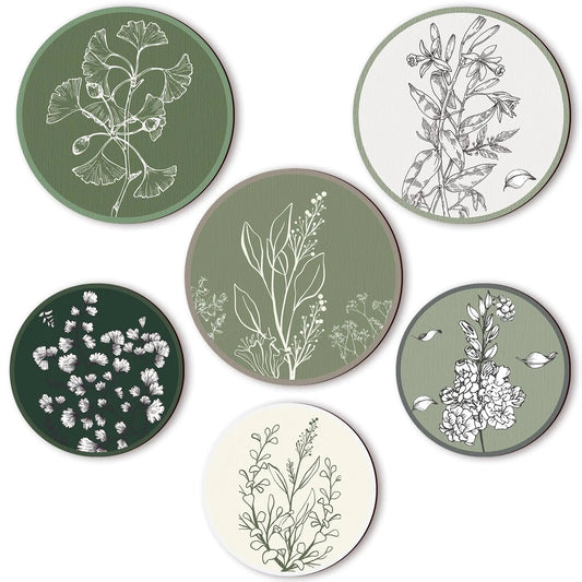 Boho Bliss 6-Piece Plant Wall Art Set