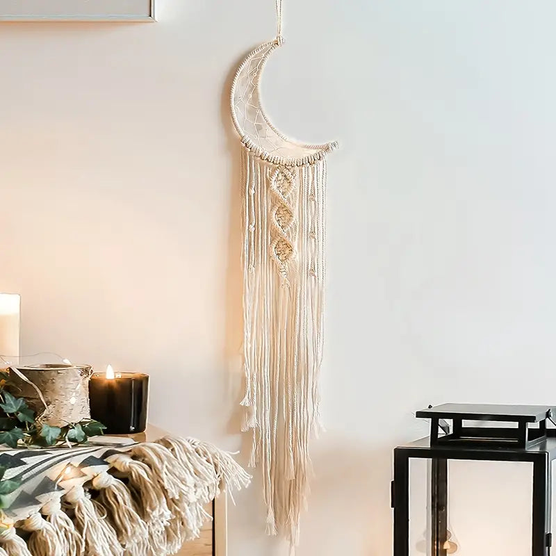 Boho Moon Dream Catcher 8x41in