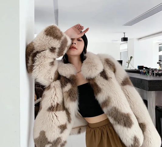Tuscany lamb fur coat