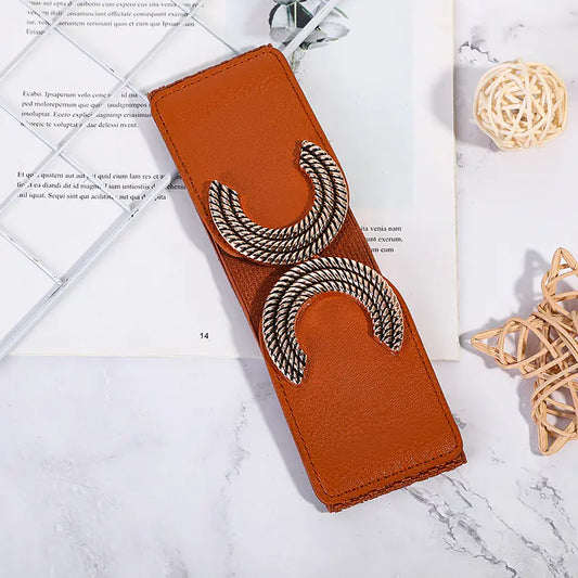 Fashionable Women's Stretch Wide Waist Belt for Dresses