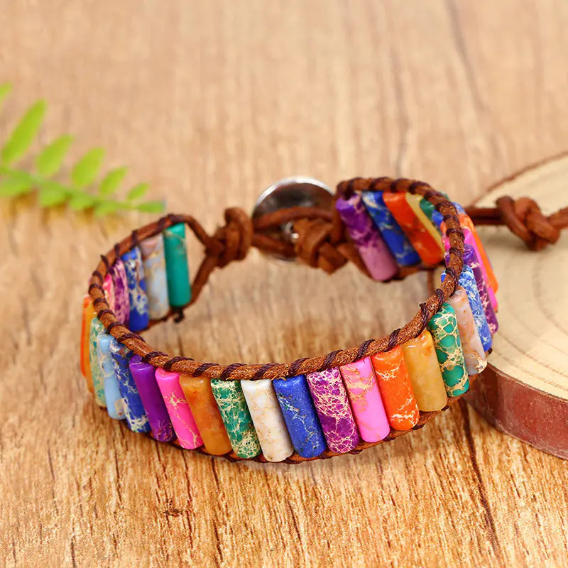 Colorful Emperor Stone Bracelet for Women - Boho Jewelry