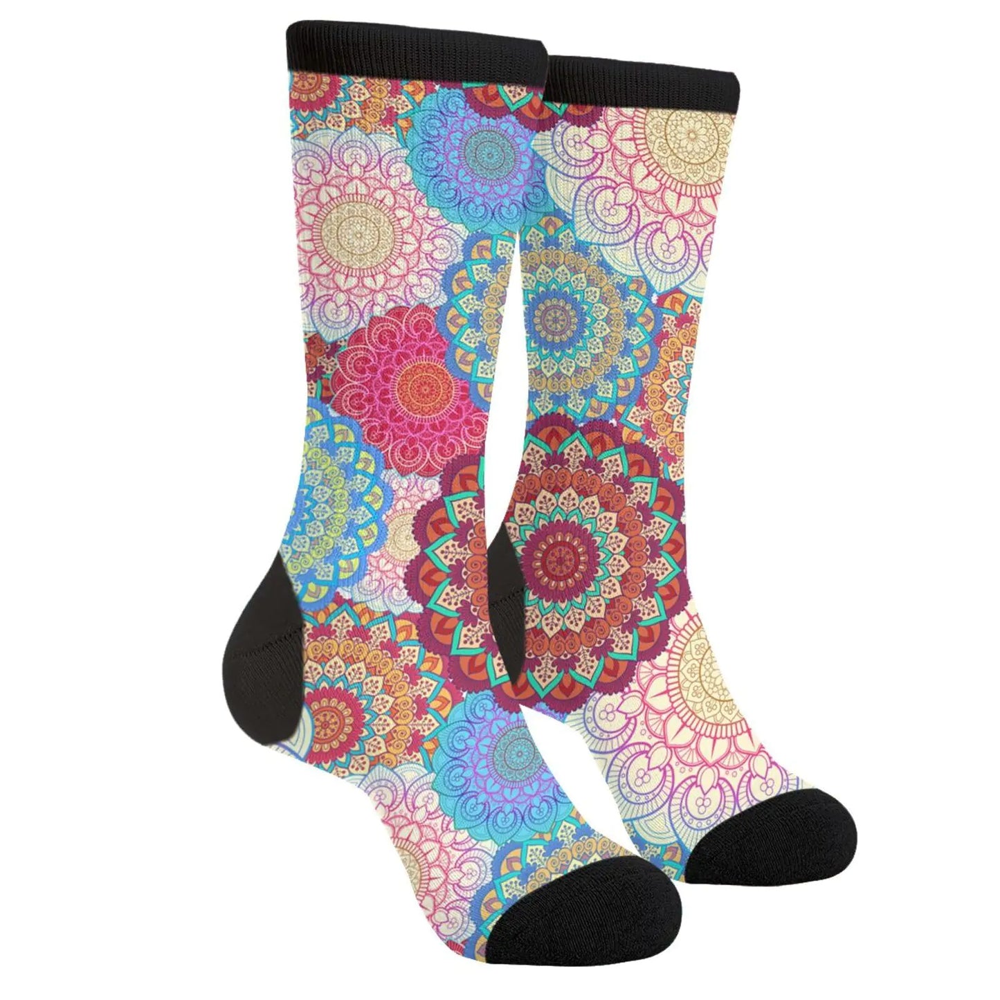 Men's Boho Chic Floral Novelty Socks