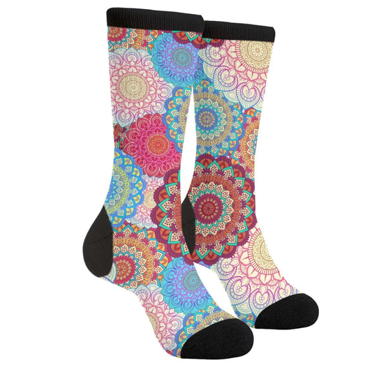 Men's Boho Chic Floral Novelty Socks